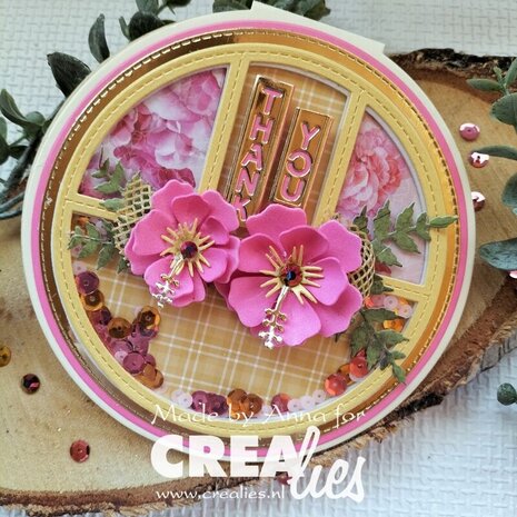 Crealies Cardzz Stansen No. 592 Frame & Inlay Larissa (CLCZ592)