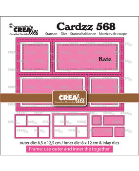 Crealies Cardzz Stansen No. 568 Frame & Inlay Kate (CLCZ568)