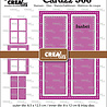 Crealies Cardzz Stansen No. 566 Frame & Inlay Isabel Rechthoek (CLCZ566)