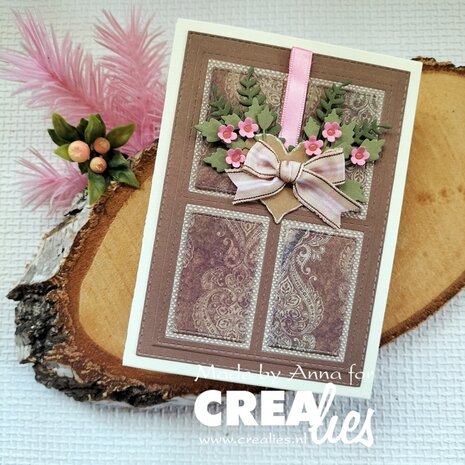 Crealies Cardzz Stansen No. 566 Frame & Inlay Isabel Rechthoek (CLCZ566)