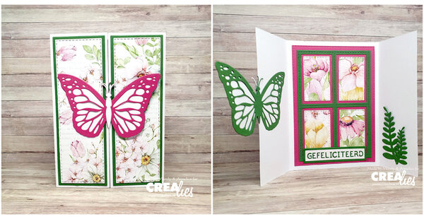 Crealies Cardzz Stansen No. 566 Frame & Inlay Isabel Rechthoek (CLCZ566)