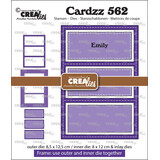 Crealies Cardzz Dies No. 562 Frame & Inlay Emily Rectangle (CLCZ562)