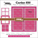 Crealies Cardzz Dies No. 535 Frame & Inlay Gina Square (CLCZ535)