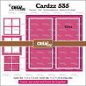 Crealies Cardzz Dies No. 535 Frame & Inlay Gina Square (CLCZ535)