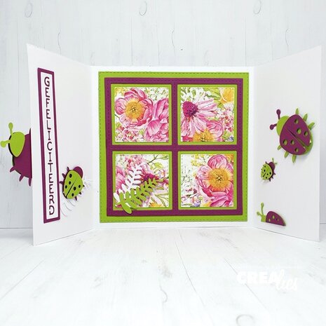 Crealies Cardzz Stansen No. 535 Frame & Inlay Gina Vierkant (CLCZ535)