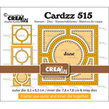 Crealies Cardzz Dies No. 515 Frame & Inlay Jane (CLCZ515)