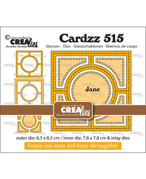 Crealies Cardzz Stansen No. 515 Frame & Inlay Jane (CLCZ515)