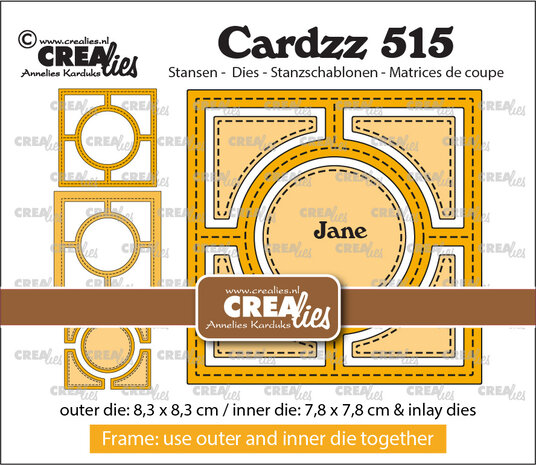 Crealies Cardzz Stansen No. 515 Frame & Inlay Jane (CLCZ515)