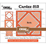 Crealies Cardzz Stansen No. 513 Frame & Inlay Beth Diamant (CLCZ513)