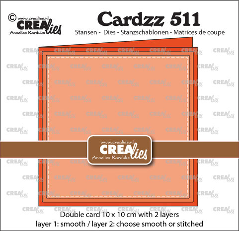 Crealies Cardzz Dies No. 511 Double Card (CLCZ511) Crealies Cardzz Dies No. 511 Double Card (CLCZ511)