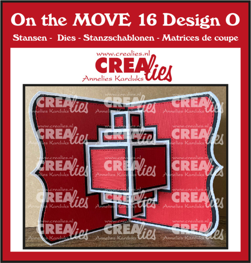 Crealies On The Move Dies No. 16 Design O Pop Up Card (CLMOVE16) Crealies On The Move Dies No. 16 Design O Pop Up Card (CLMOVE16)