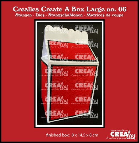 Crealies Create A Box Large Stansen No. 6 Melkpak Groot (CCABL06)