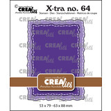 Crealies X-tra Dies No. 64 ATC Rough Edges with Stitch (CLXtra64)