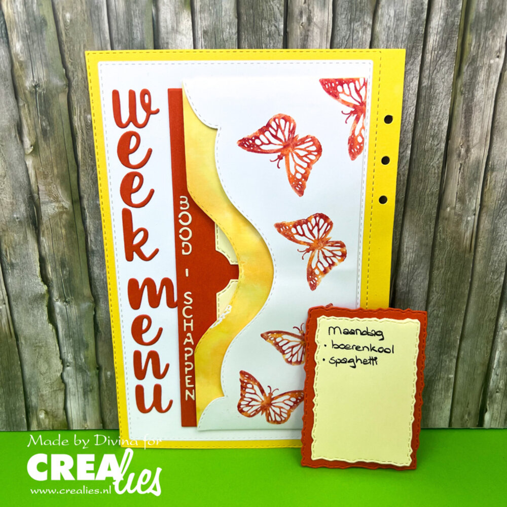 Crealies X-tra Dies No. 64 ATC Rough Edges with Stitch (CLXtra64)