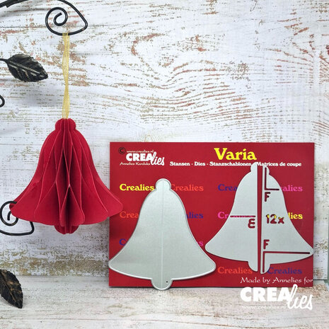 Crealies Varia Dies No. 10 3D Christmas Bell (CLVARIA10)