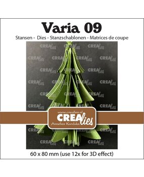 Crealies Varia Stansen No. 09 3D Kerstboom (CLVARIA09)