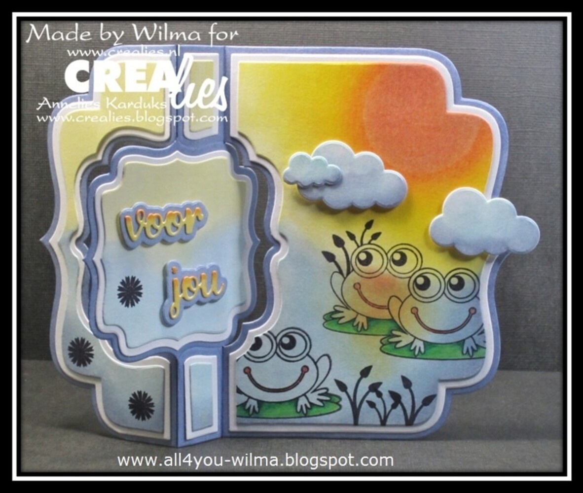 Crealies Partzz Stansen No. 46 Kikker (CLPartzz46)