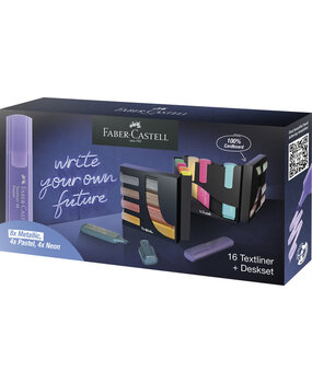 Faber Castell Textliner Deskset Metallic/Pastel/Neon (16pcs) (FC-254603)