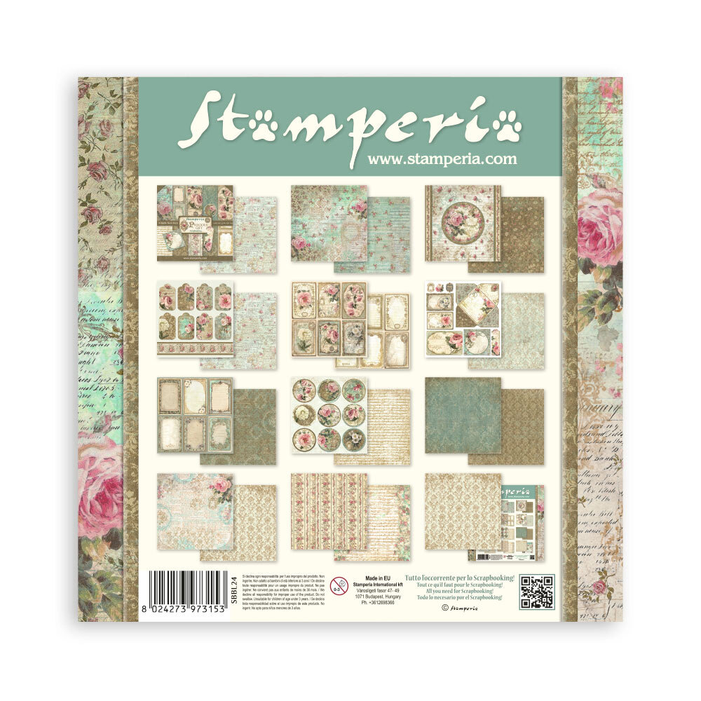 Stamperia Precious 12x12 Inch Paper Pack (SBBL24)