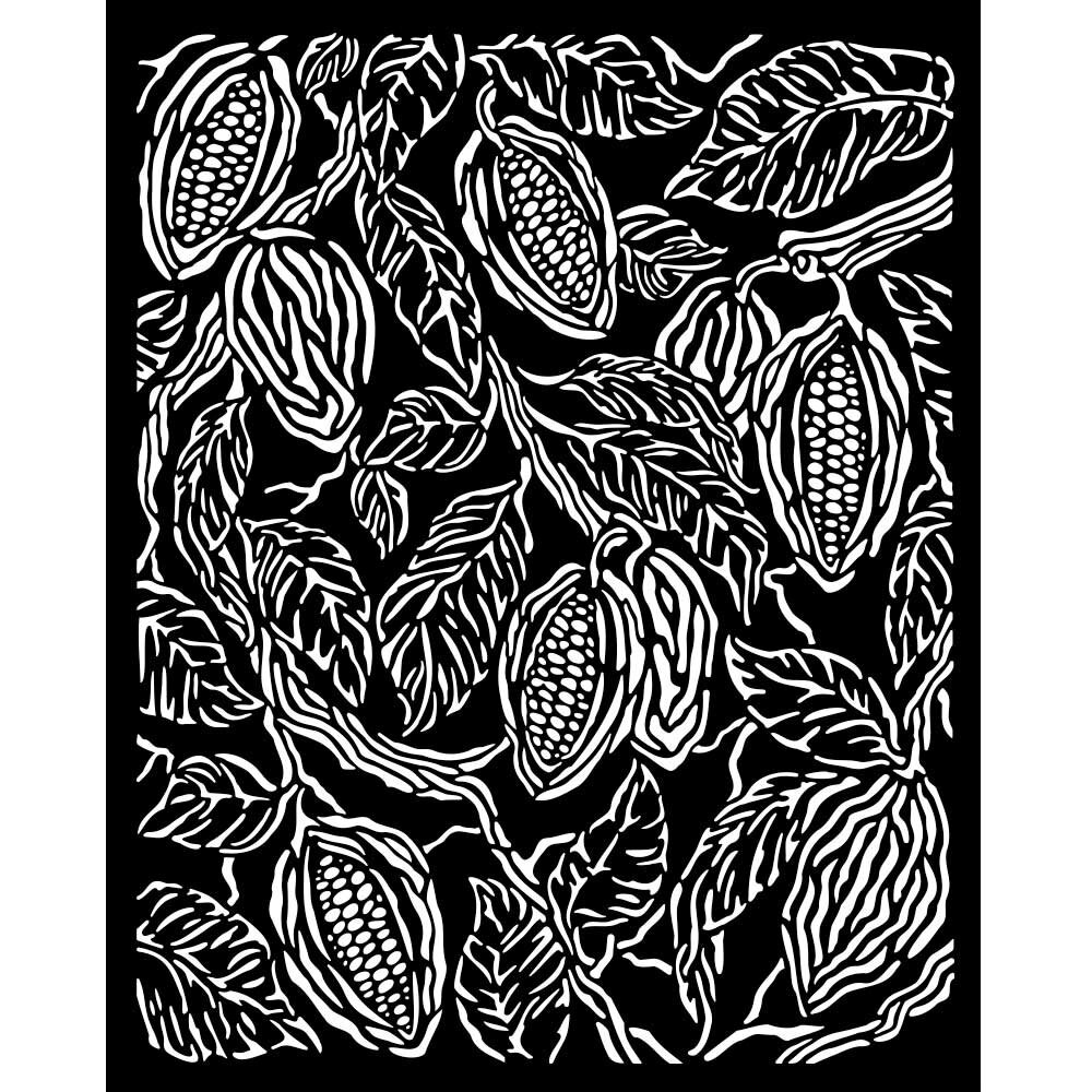 Stamperia Coffee and Chocolate Thick Stencil 20x25cm Coffee Texture (KSTD148) (DISCONTINUED)