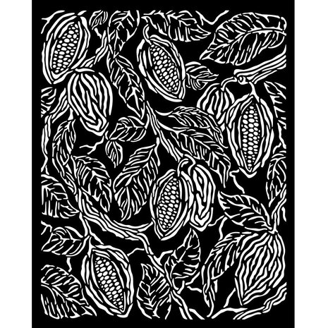 Stamperia Coffee and Chocolate Thick Stencil 20x25cm Coffee Texture (KSTD148) (DISCONTINUED)