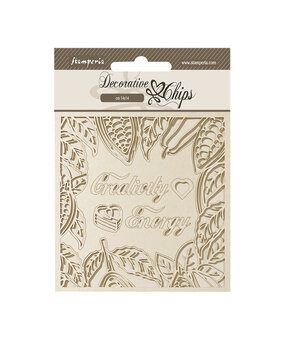 Stamperia Coffee and Chocolate Decorative Chips Creativity Energy (SCB196) (DISCONTINUED)