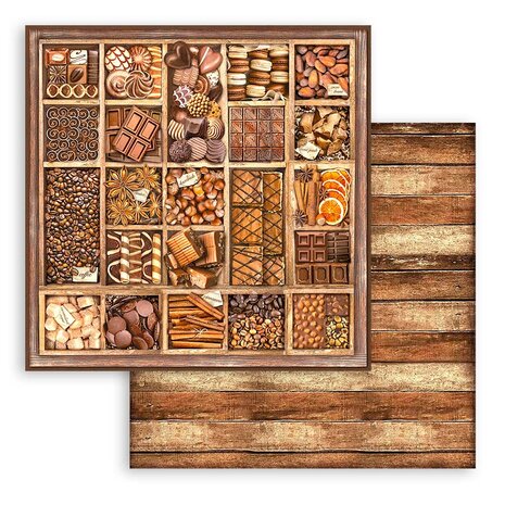 Stamperia Coffee and Chocolate 12x12 Inch Paper Pack (SBBL144)