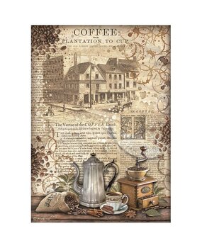 Stamperia Coffee and Chocolate A4 Rice Paper Grinder (6pcs) (DFSA4825) (DISCONTINUED) Stamperia Coffee and Chocolate A4 Rice Paper Grinder (6pcs) (DFSA4825) (DISCONTINUED)