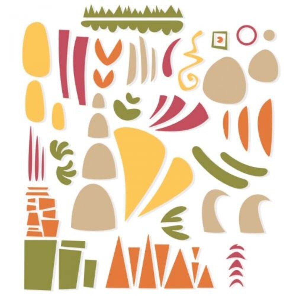 Sizzix Thinlits Die by Pete Hughes Infinite Doodles #1 (59pcs) (666523)