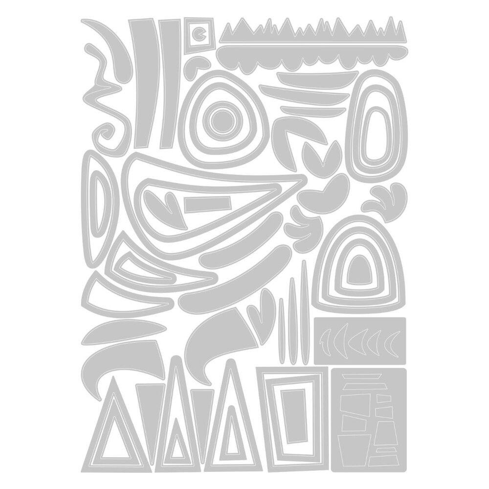 Sizzix Thinlits Die by Pete Hughes Infinite Doodles #1 (59pcs) (666523)