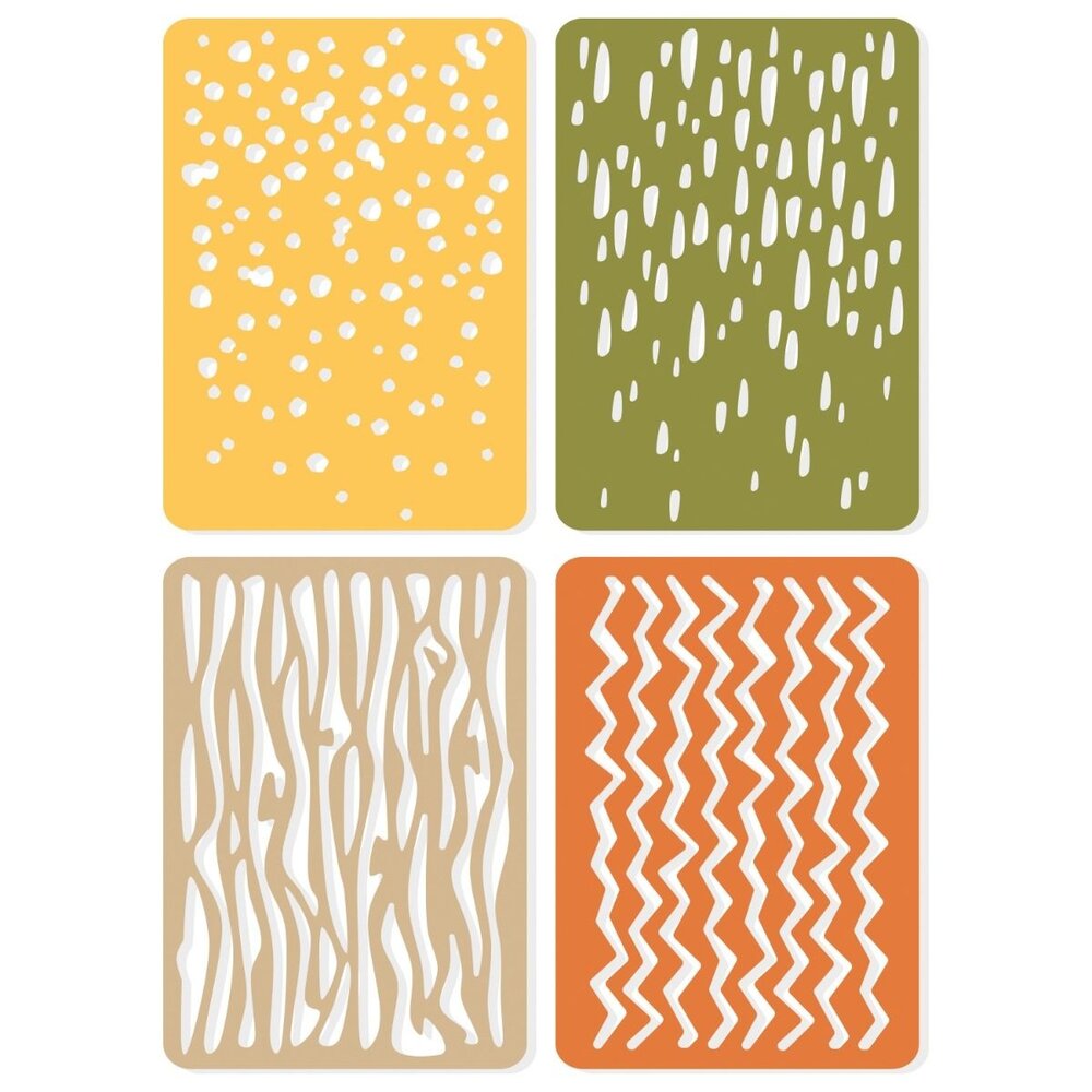 Sizzix Thinlits Die by Pete Hughes Infinite Doodles #2 (4pcs) (666524) (DISCONTINUED)