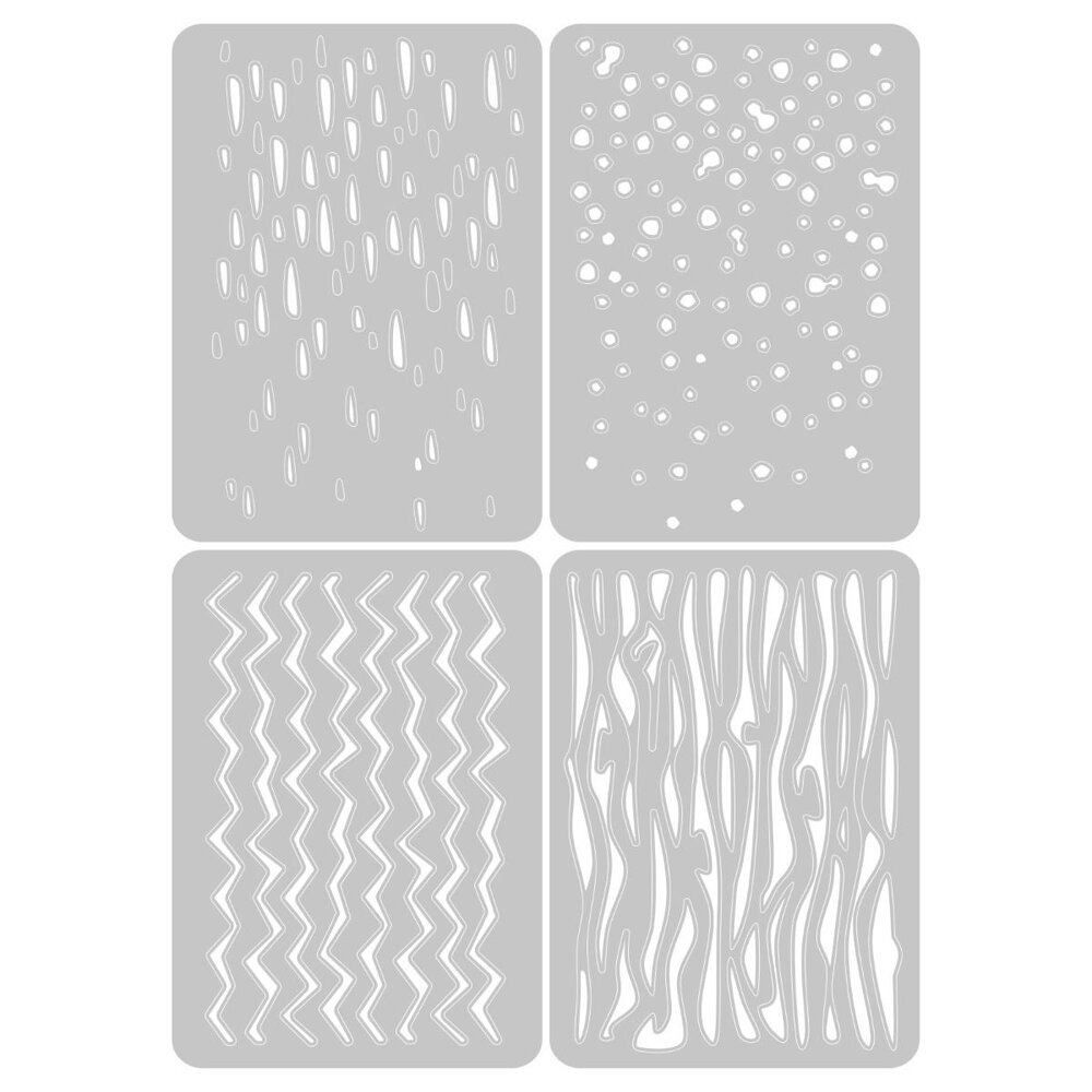 Sizzix Thinlits Die by Pete Hughes Infinite Doodles #2 (4pcs) (666524) (DISCONTINUED)