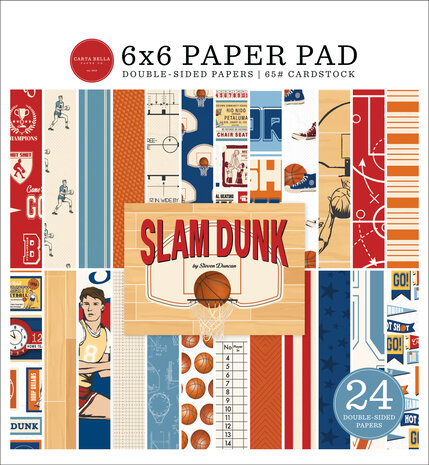 Carta Bella Slam Dunk 6x6 Inch Paper Pad (CBSD345023) (OUTLET) Carta Bella Slam Dunk 6x6 Inch Paper Pad (CBSD345023) (OUTLET)