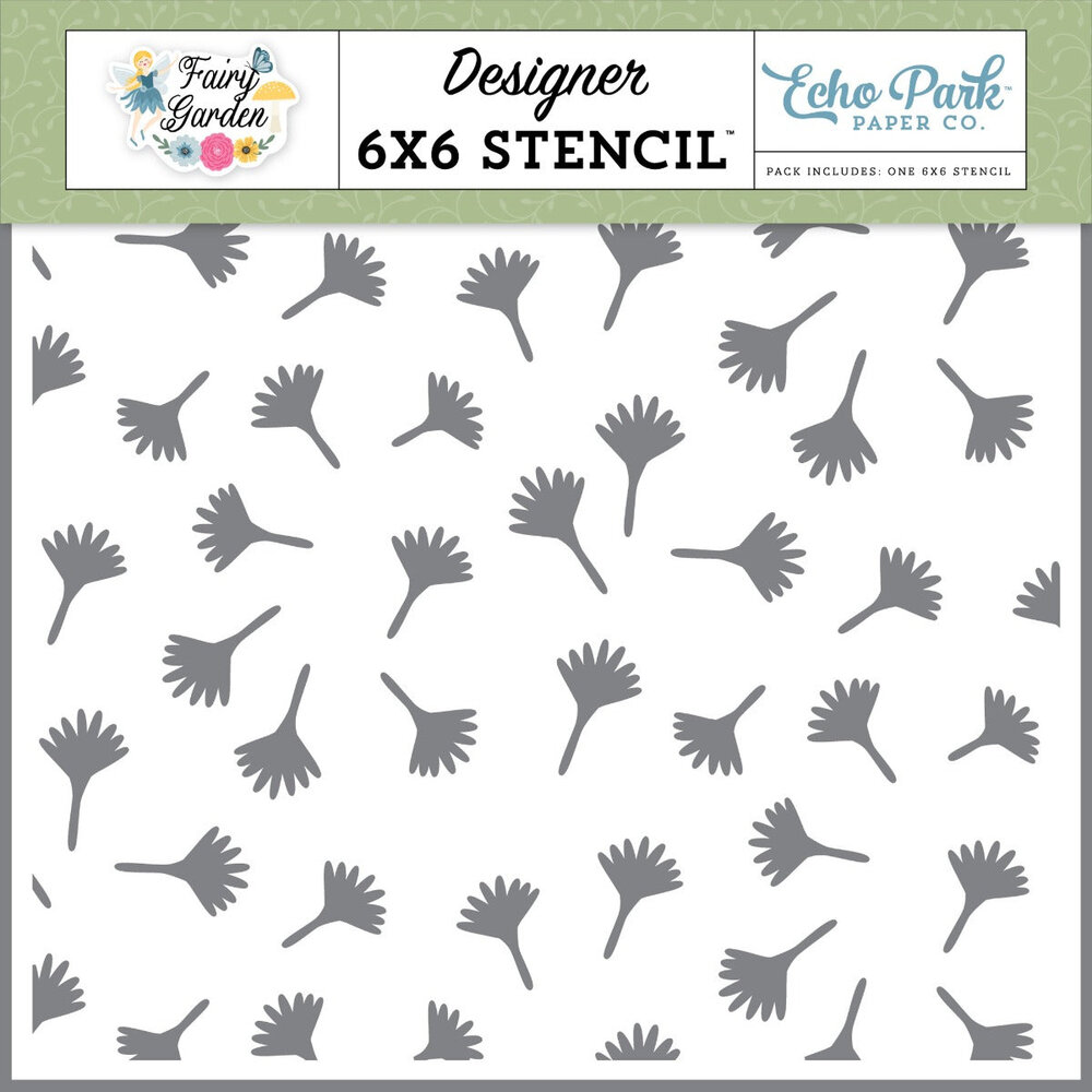 Echo Park Garden Breeze Stencil (FG338034) (DISCONTINUED)