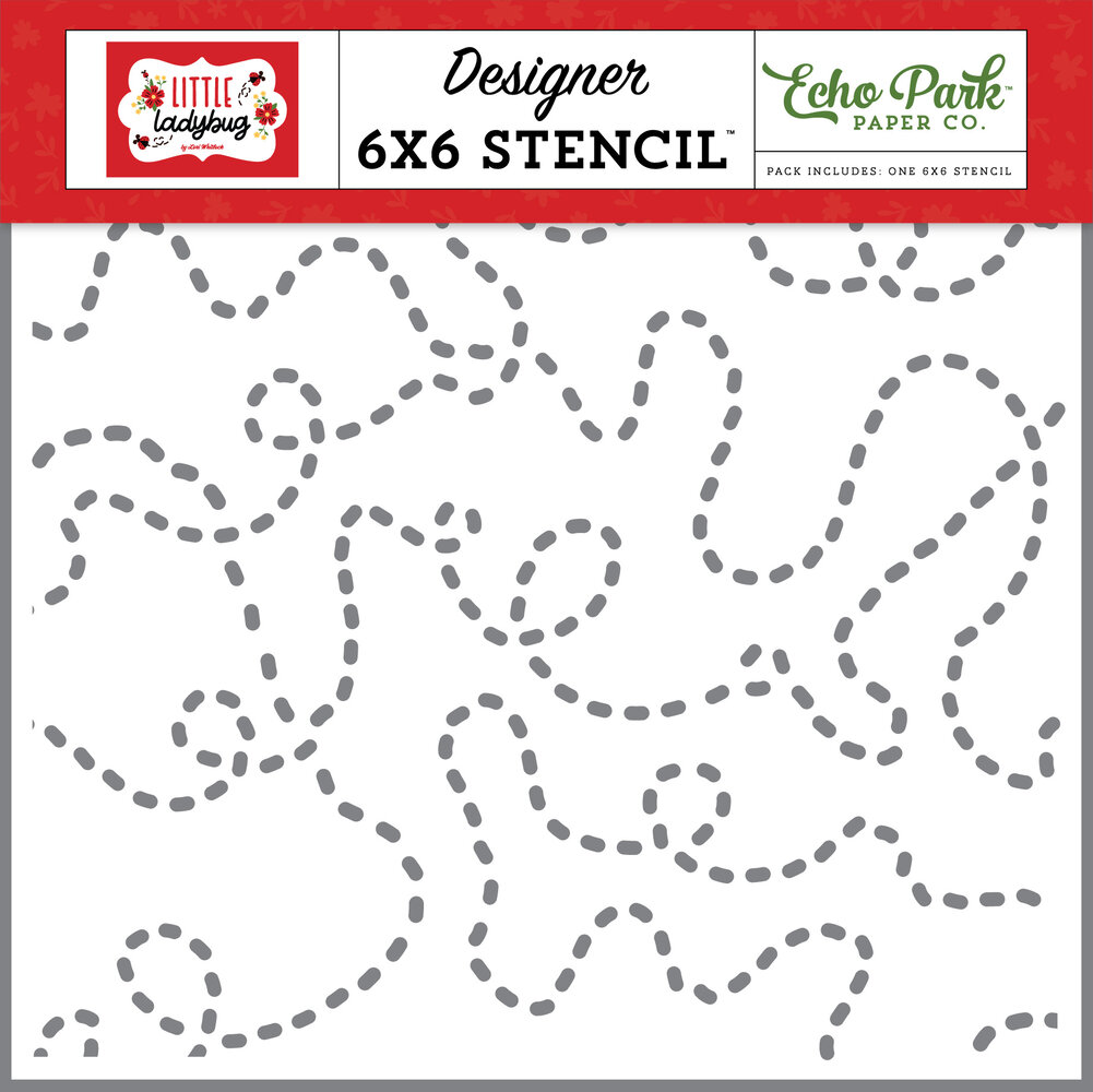 Echo Park Ladybug Trails Stencil (LLB347035) (OUTLET)