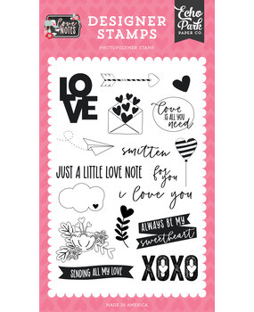 Echo Park Love Is All You Need Designer Stamps (LN344044) (DISCONTINUED)