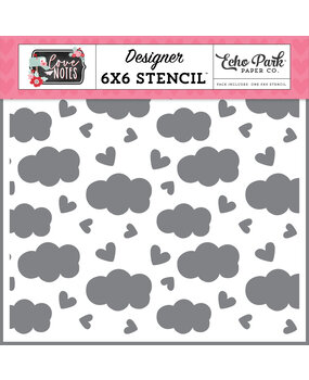 Echo Park Love Is In The Air Stencil (LN344033) (DISCONTINUED)
