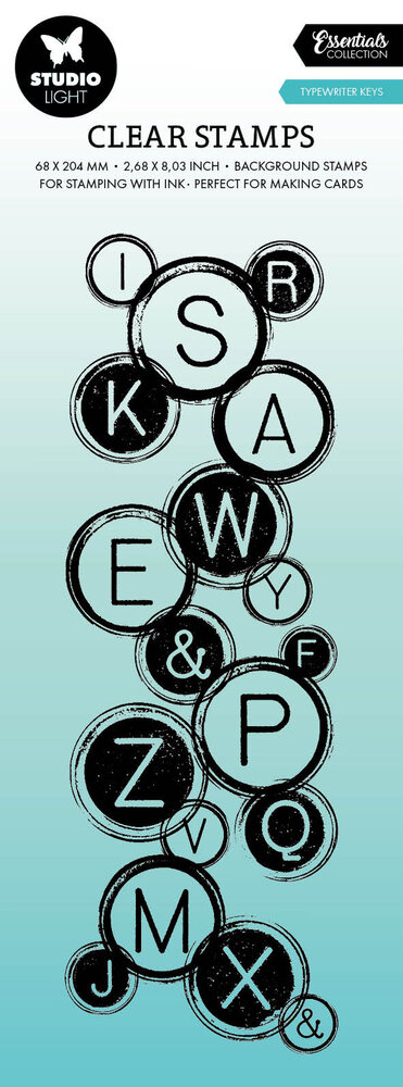 Studio Light Typewriter Keys Essentials Clear Stamps (SL-ES-STAMP551) (DISCONTINUED)