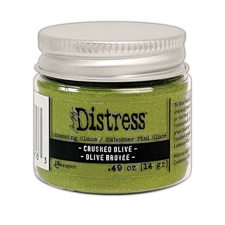 Ranger Tim Holtz Distress Embossing Glaze Crushed Olive 1 oz (TDE79163) Ranger Tim Holtz Distress Embossing Glaze Crushed Olive 1 oz (TDE79163)