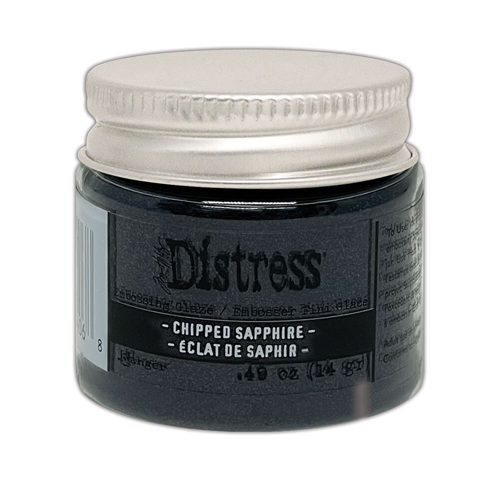 Ranger Tim Holtz Distress Embossing Glaze Chipped Sapphire 1 oz (TDE84068) Ranger Tim Holtz Distress Embossing Glaze Chipped Sapphire 1 oz (TDE84068)