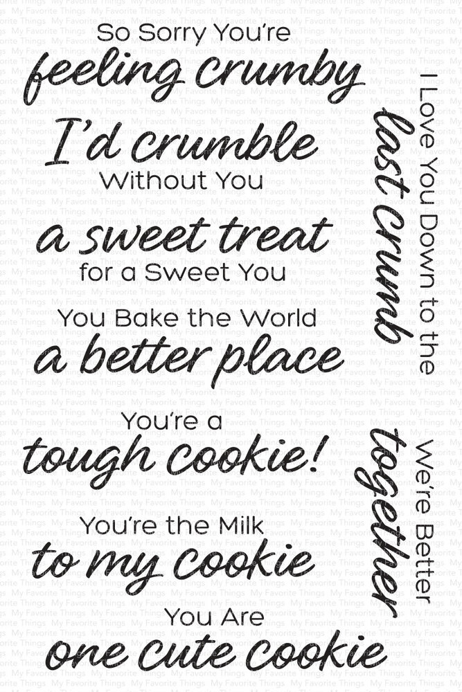 My Favorite Things Cookie Crumbs Clear Stamps (CS-846)