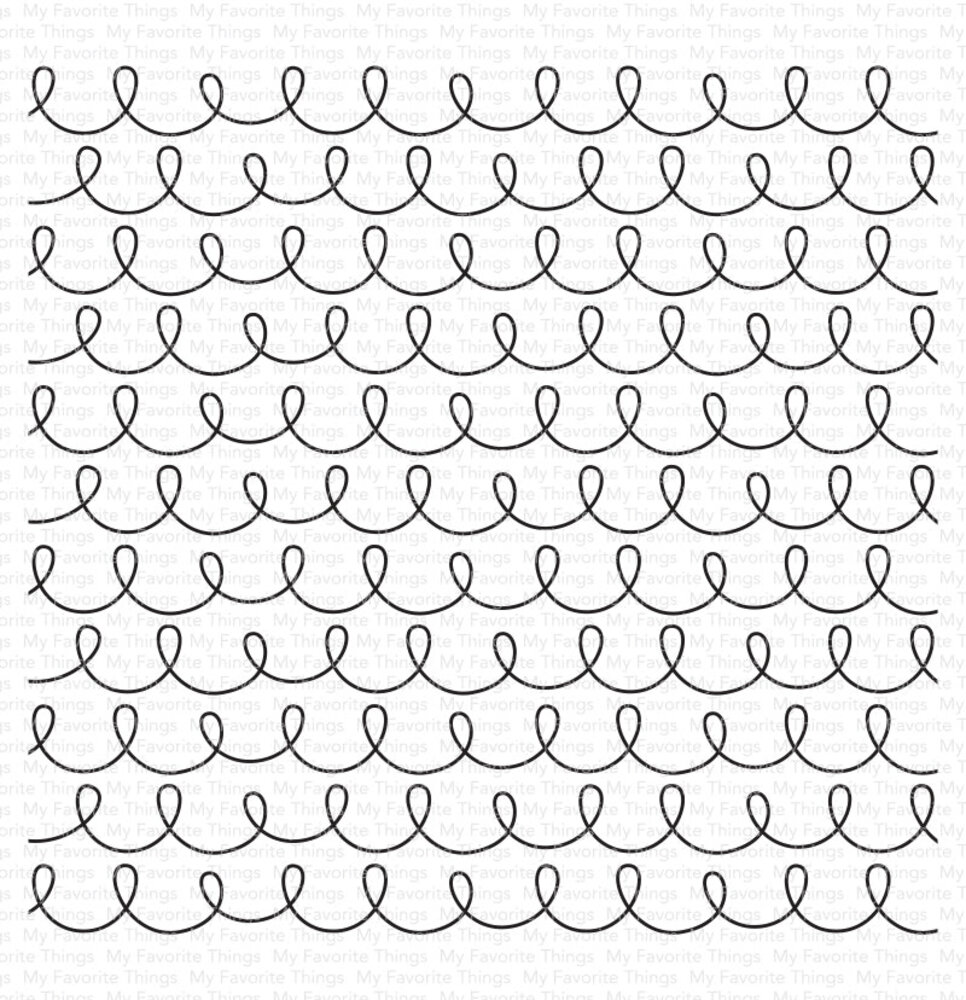 My Favorite Things In the Loop Background Rubber Stamp (BG-165)