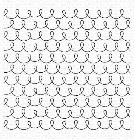 My Favorite Things In the Loop Background Rubber Stamp (BG-165)