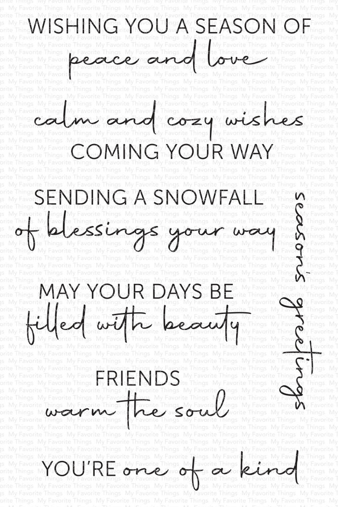 My Favorite Things Snowfall of Blessings Clear Stamps (CS-841) (DISCONTINUED) My Favorite Things Snowfall of Blessings Clear Stamps (CS-841) (DISCONTINUED)