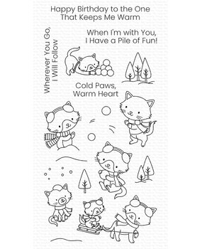 My Favorite Things Winter Kittens Clear Stamps (CS-843)
