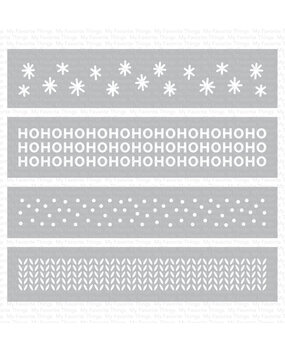 My Favorite Things Winter Strips Stencil (ST-191) (OUTLET)