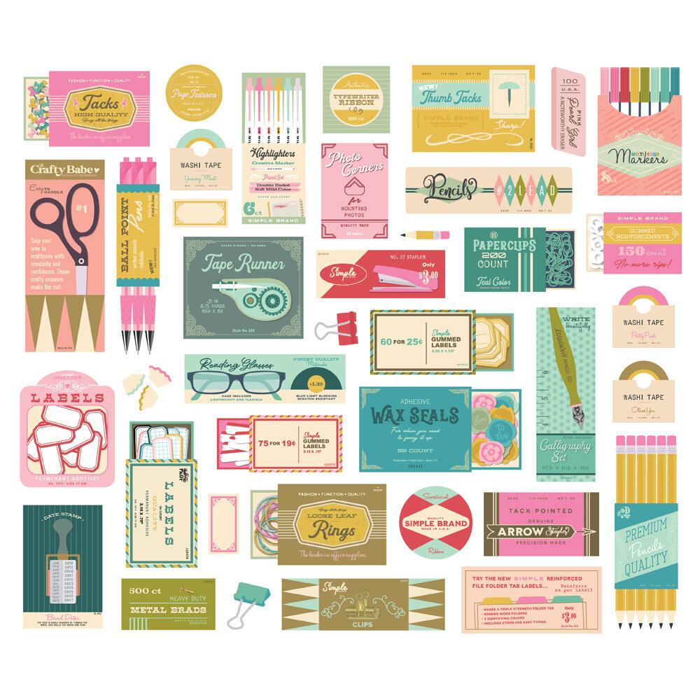 Simple Stories Noteworthy Supply Bits & Pieces (21321) (DISCONTINUED)