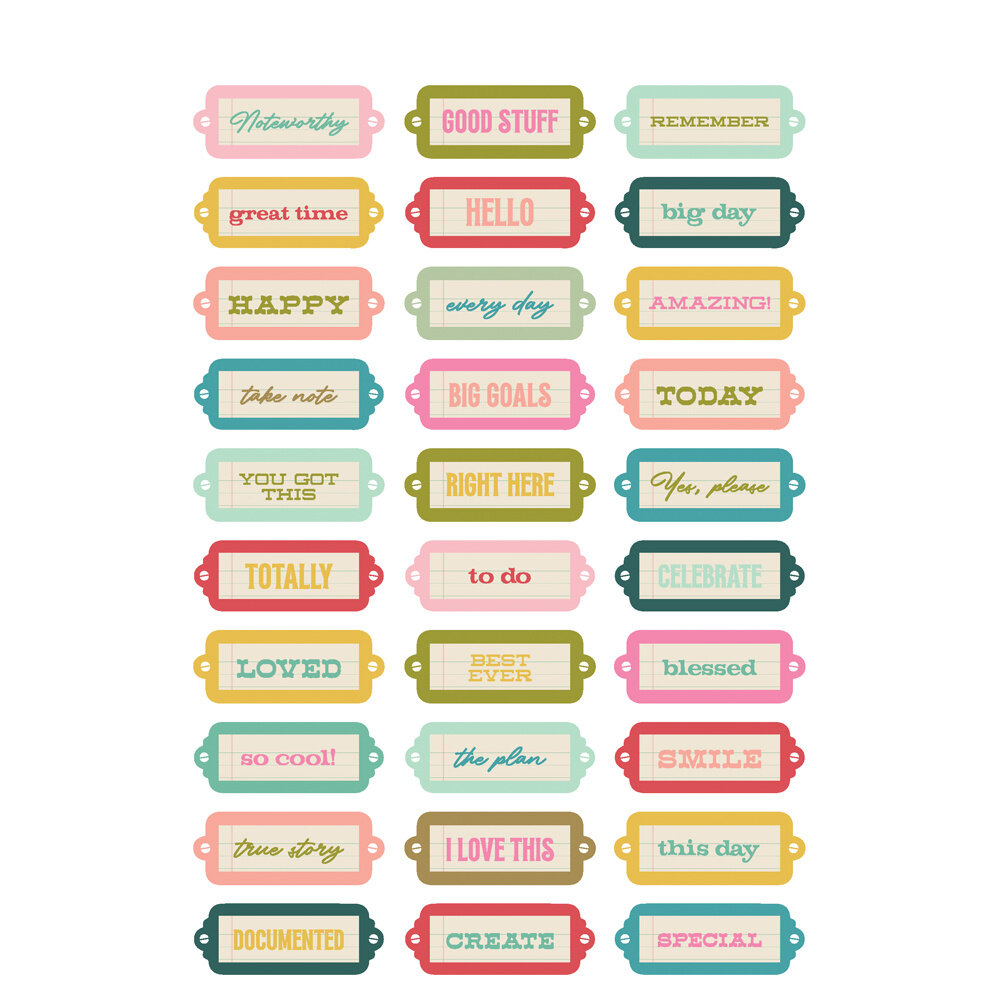 Simple Stories Noteworthy Sticker Book (21324) (OUTLET)