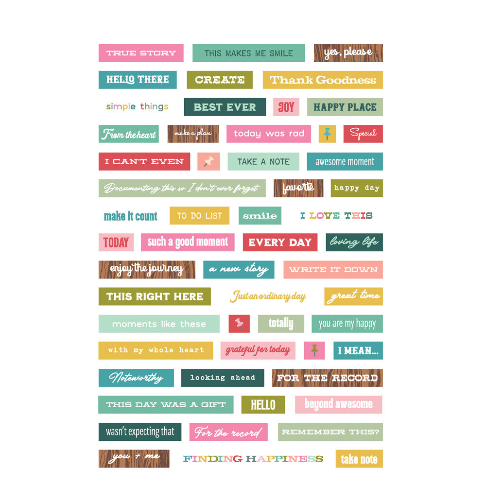 Simple Stories Noteworthy Sticker Book (21324) (DISCONTINUED)