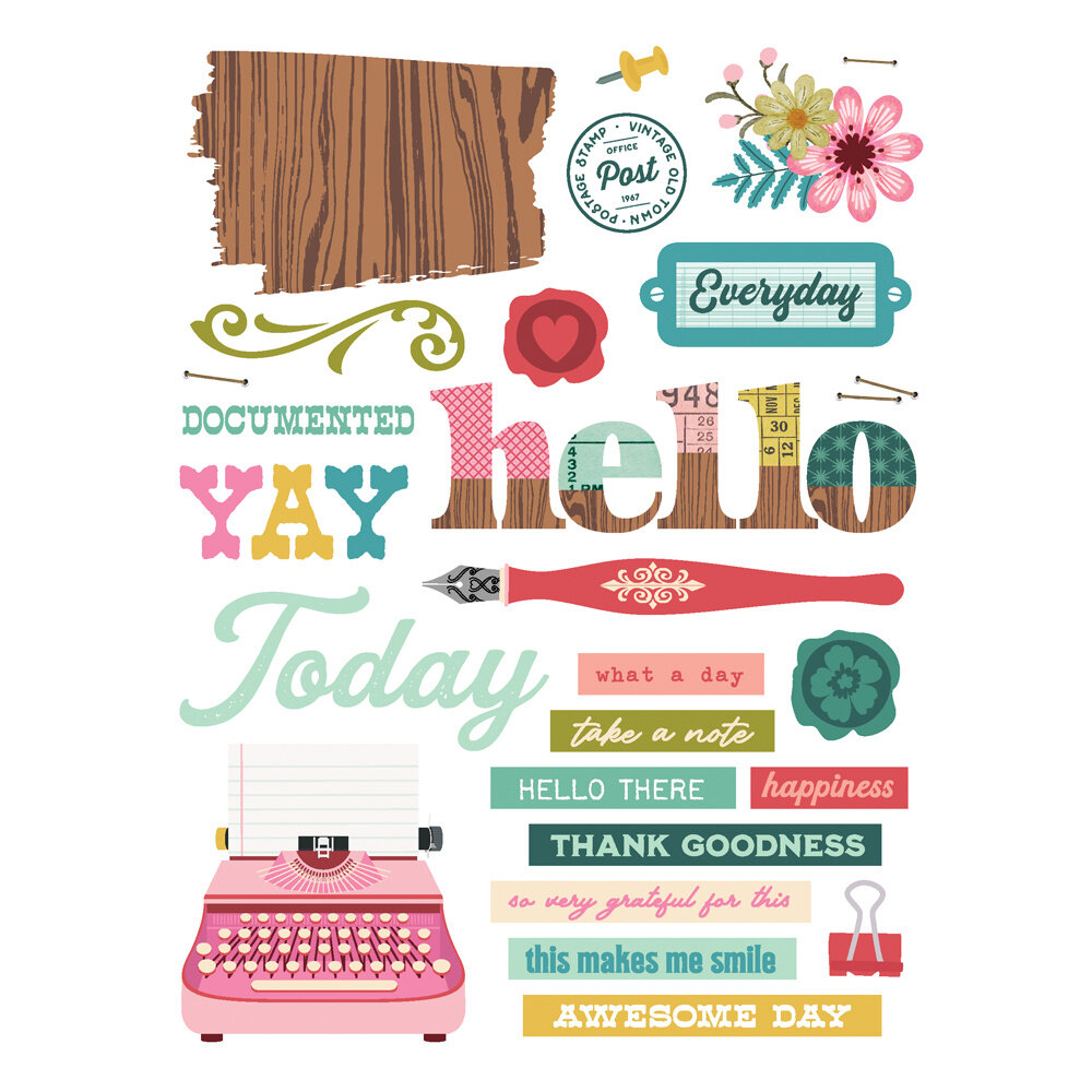 Simple Stories Noteworthy Rub-ons (21323) (OUTLET)